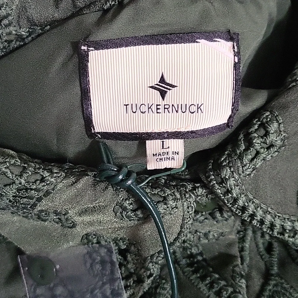 Tuckernuck Green Eyelet Midi Dress - Picture 9 of 9